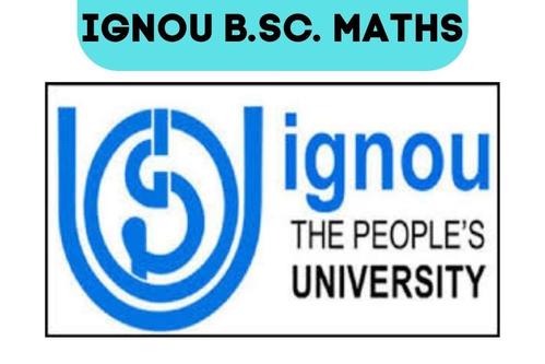 This page is an advertisement for ignou b sc math candidates.